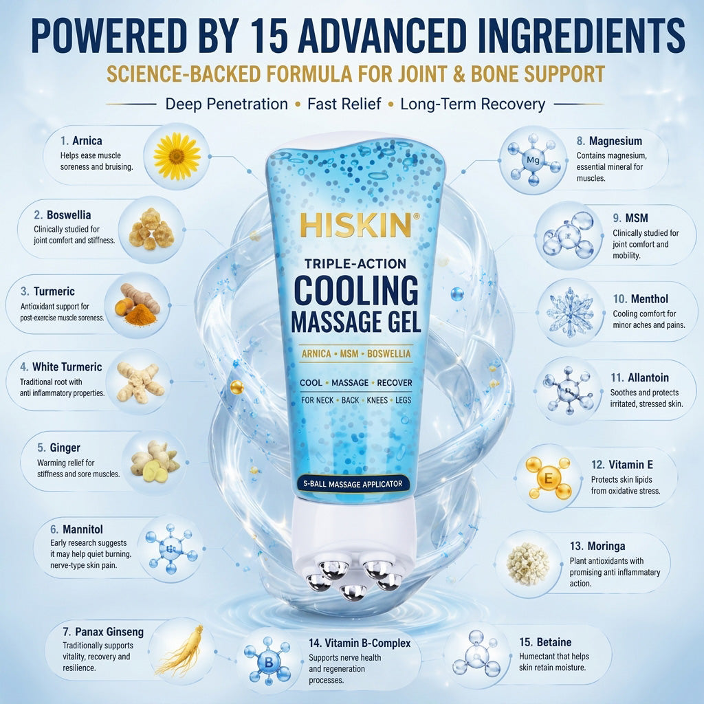 HISKIN® Arthritis & Joint Pain Cooling Massage Gel